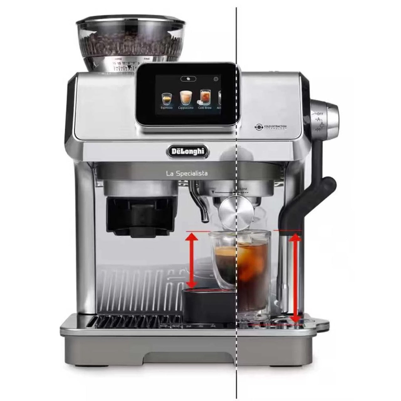 De’Longhi La Specialista Touch Espresso Machine with Cold Brew & Automatic Frothing